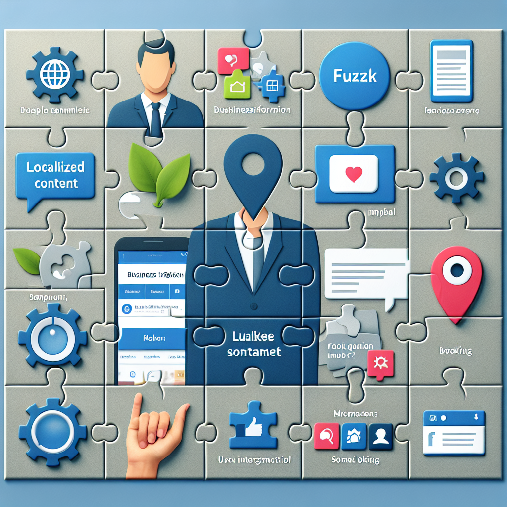 Facebook business page optimization elements puzzle